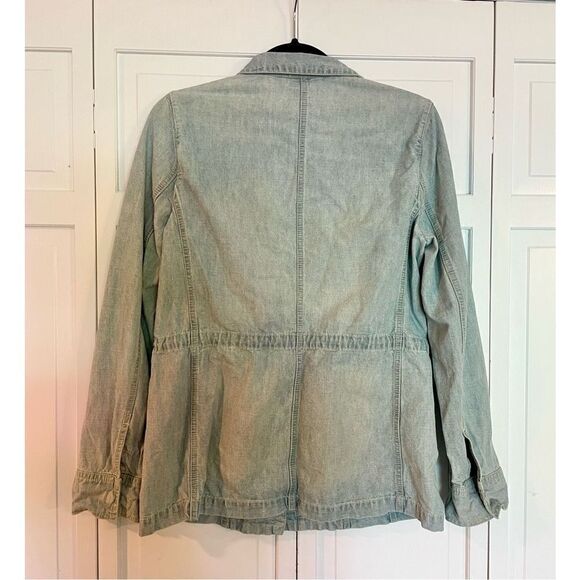 J. Jill light denim zip front jacket size xs - Picture 5 of 9